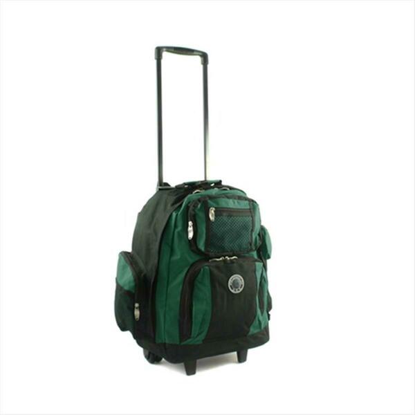 Transworld 738131-GRN Roll-Away Deluxe Rolling Backpack- Green 738131/GRN